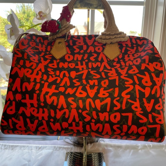 Louis Vuitton Handbags - SOLD 💵Louis Vuitton Steven Sprouse Graffiti Orange Speedy 30